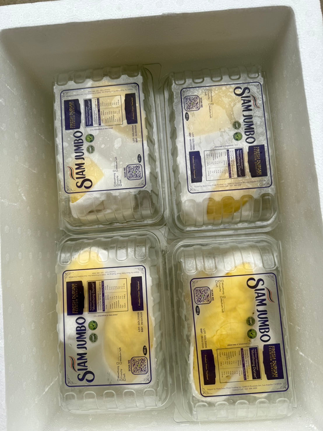 Siam Monthong Durian 6 Boxs