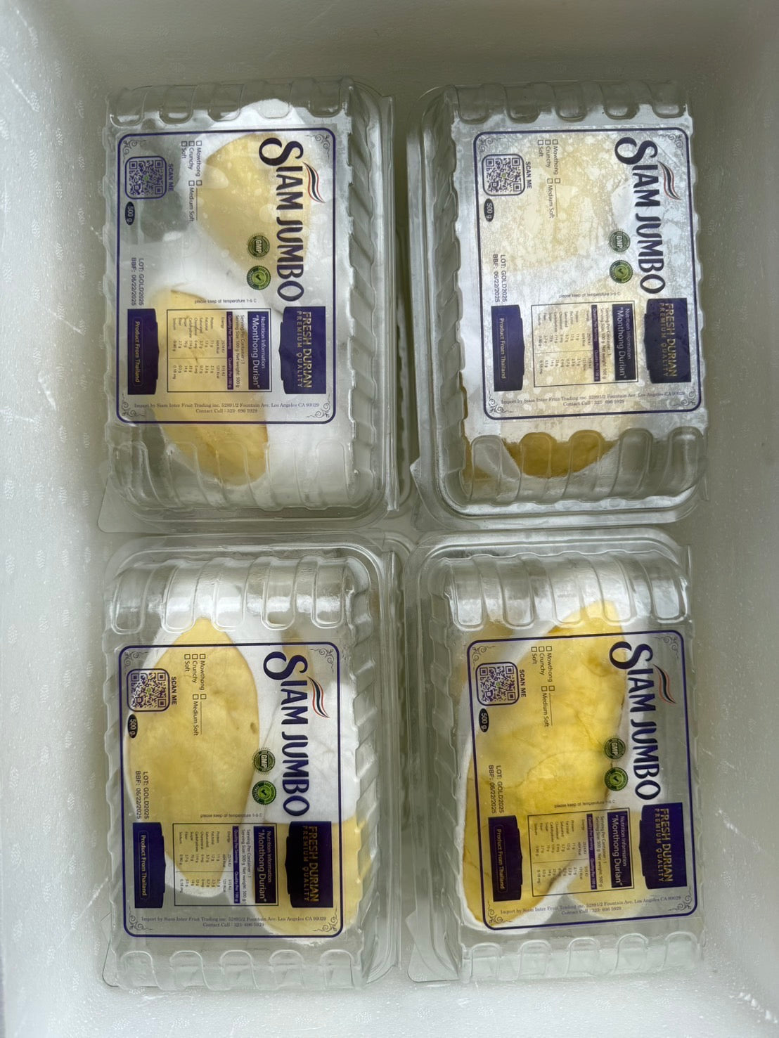 SIAM MONTHONG DURIAN 12 BOXS